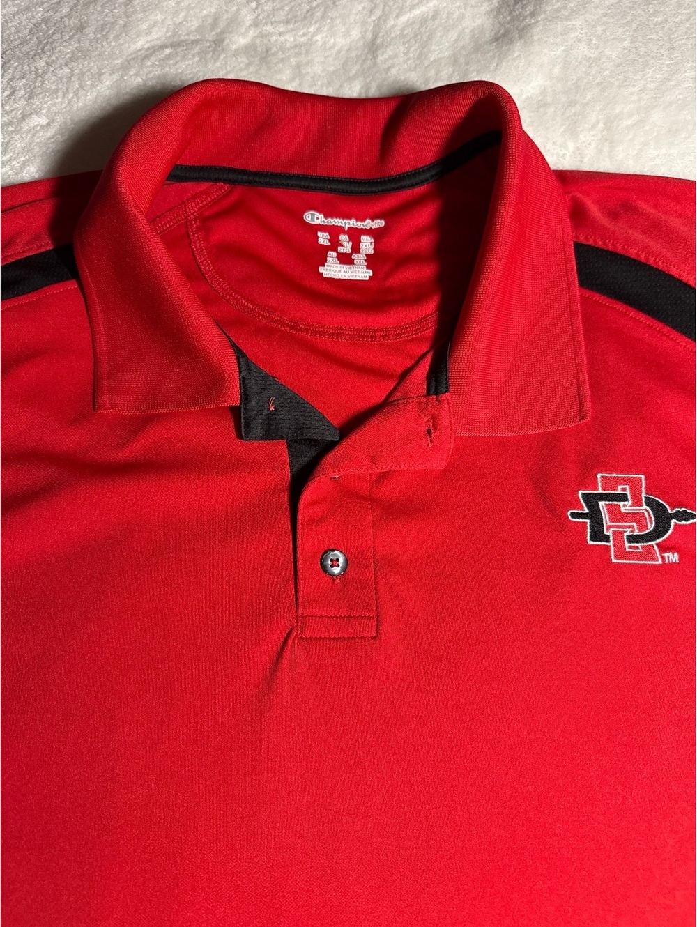 SDSU champion short sleeve polo shirt size XXL